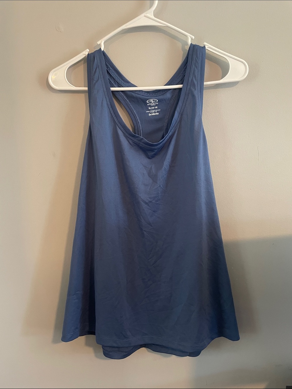 Athletic Works Blue Racerback Workout Tank